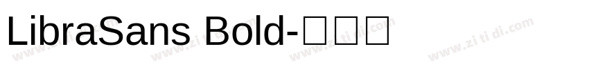 LibraSans Bold字体转换